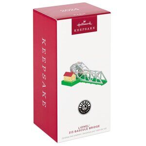 New! Light-Up Lionel 313 Bascule Bridge Hallmark Keepsake Ornament Railroad